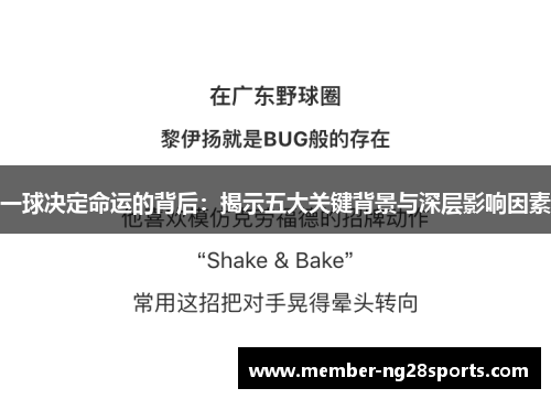 一球决定命运的背后：揭示五大关键背景与深层影响因素