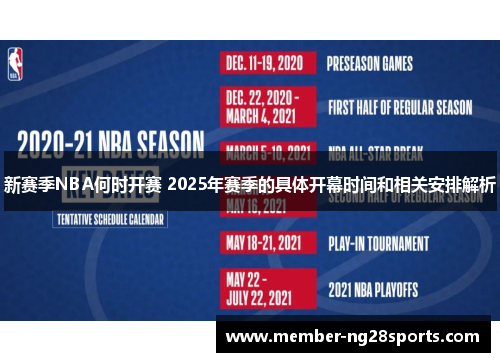新赛季NBA何时开赛 2025年赛季的具体开幕时间和相关安排解析